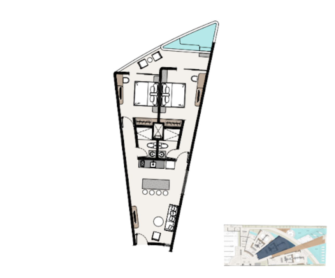 Dise&ntilde;o ic&oacute;nico, terraza de 38 m2, spa, restaurante, galer&iacute;a de arte, hotel de lujo, en venta Zona hotelera Tulum
