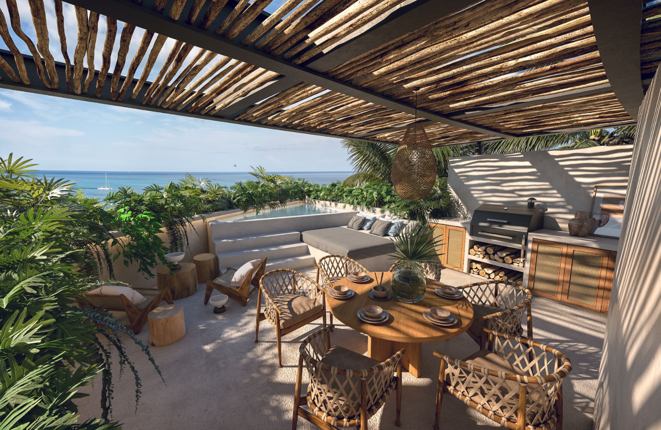 Dise&ntilde;o ic&oacute;nico, terraza de 38 m2, spa, restaurante, galer&iacute;a de arte, hotel de lujo, en venta Zona hotelera Tulum