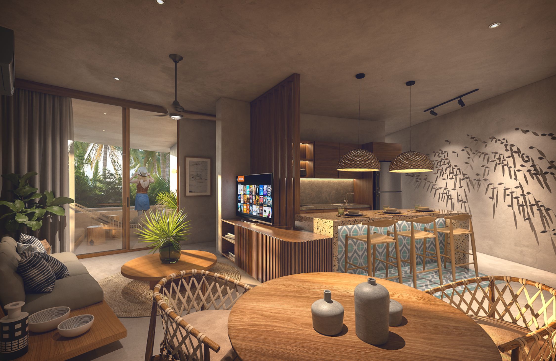 Penthouse con roof top en venta, alberca privada, Zona Centro, Tulum