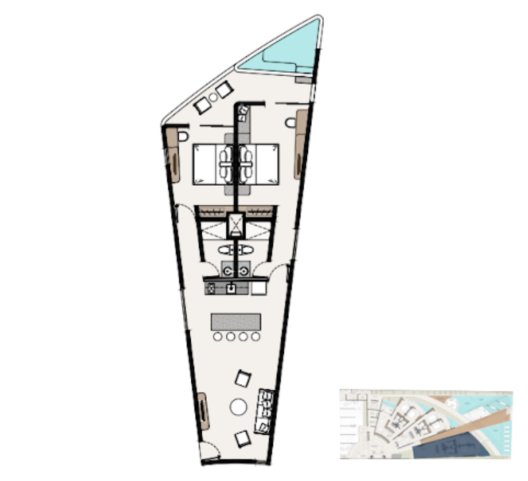 Penthouse con roof top en venta, alberca privada, Zona Centro, Tulum