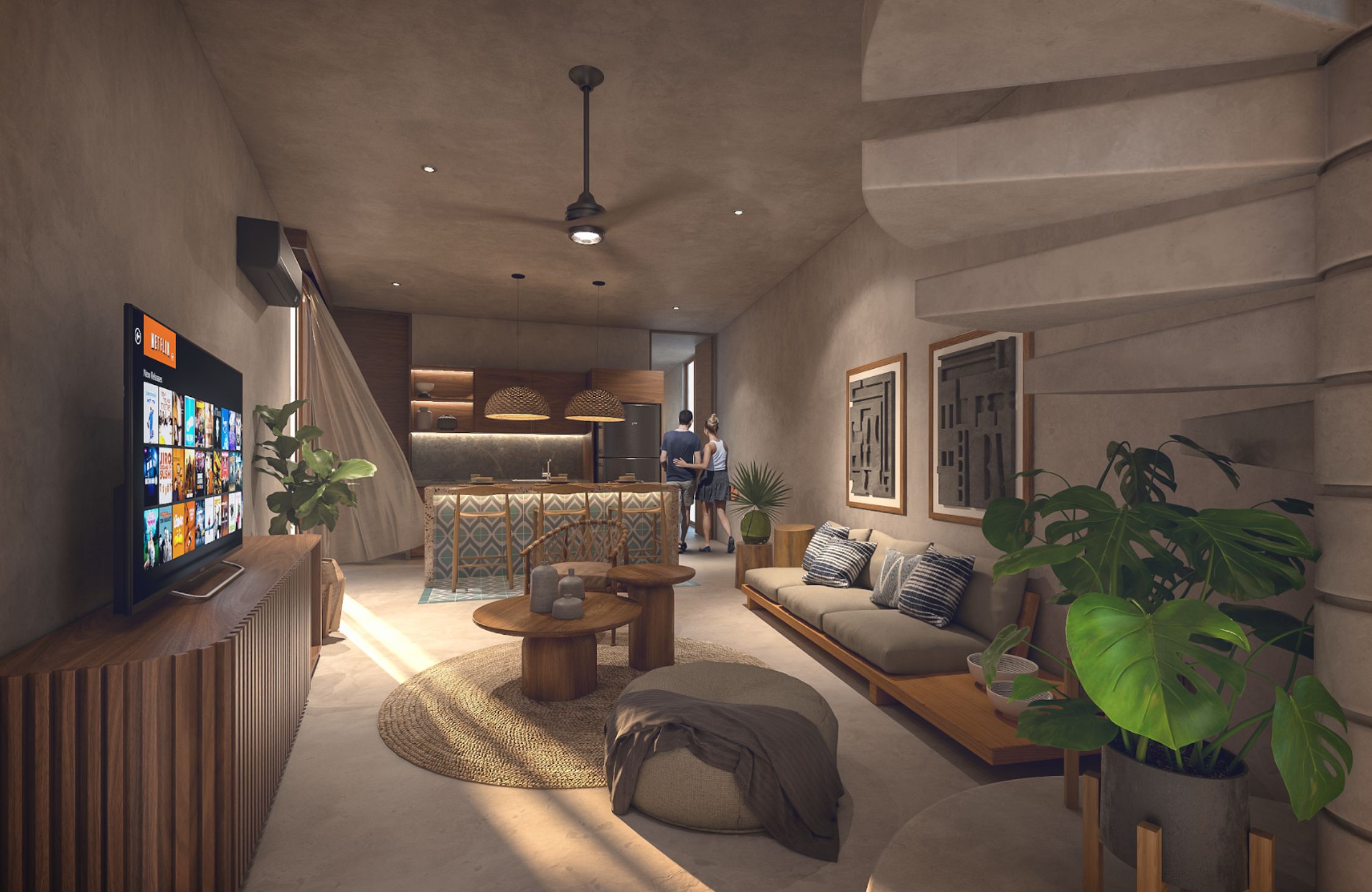 Modern condo with amenities, Tesla charger and dron for passengers