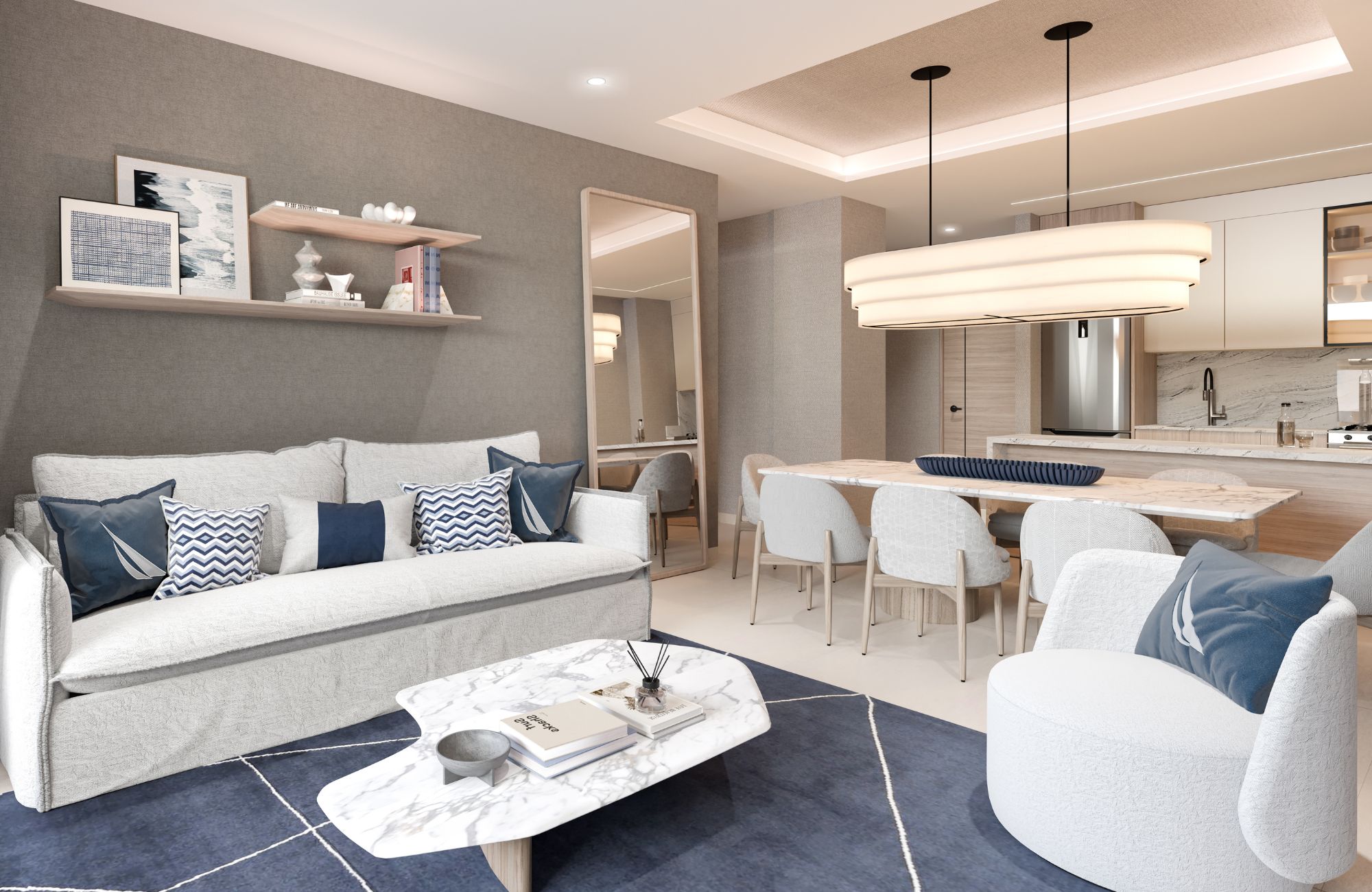 Departamento de 3 recamaras en edificio sustentable con vista al mar, campo de golf y reserva natural. Totalmente equipado y con amenidades