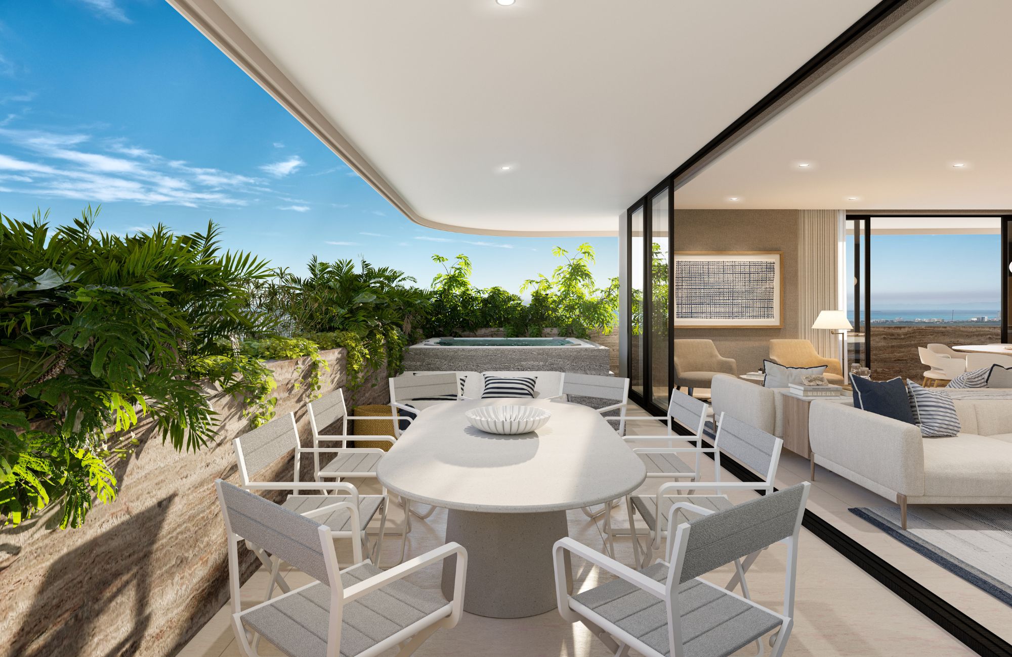 Condo with pool, spa, and business center, in Costa Mujeres, Canc&uacute;n