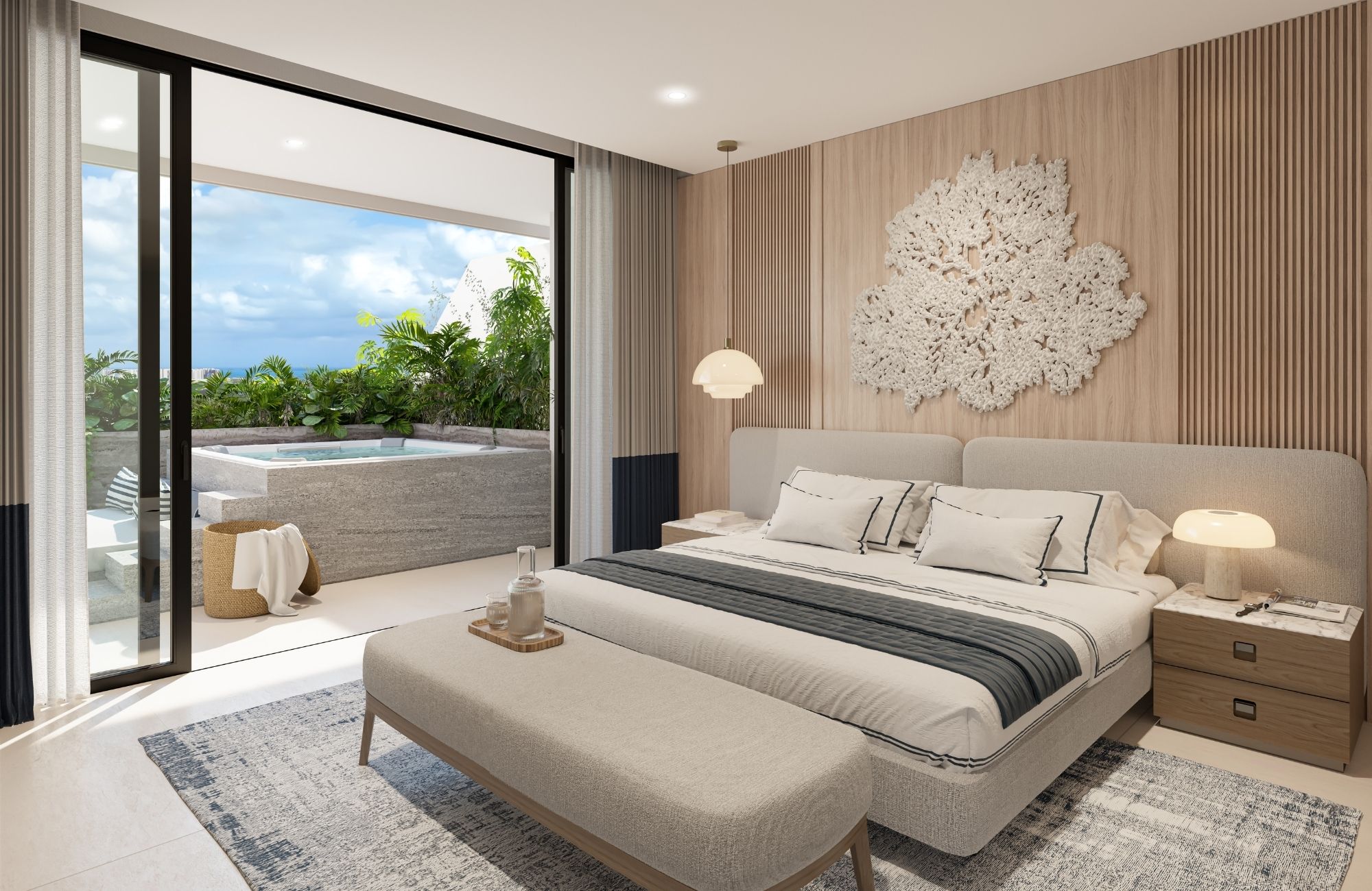 Marina front condominium with golf course views and nature reserve with luxury finishes.