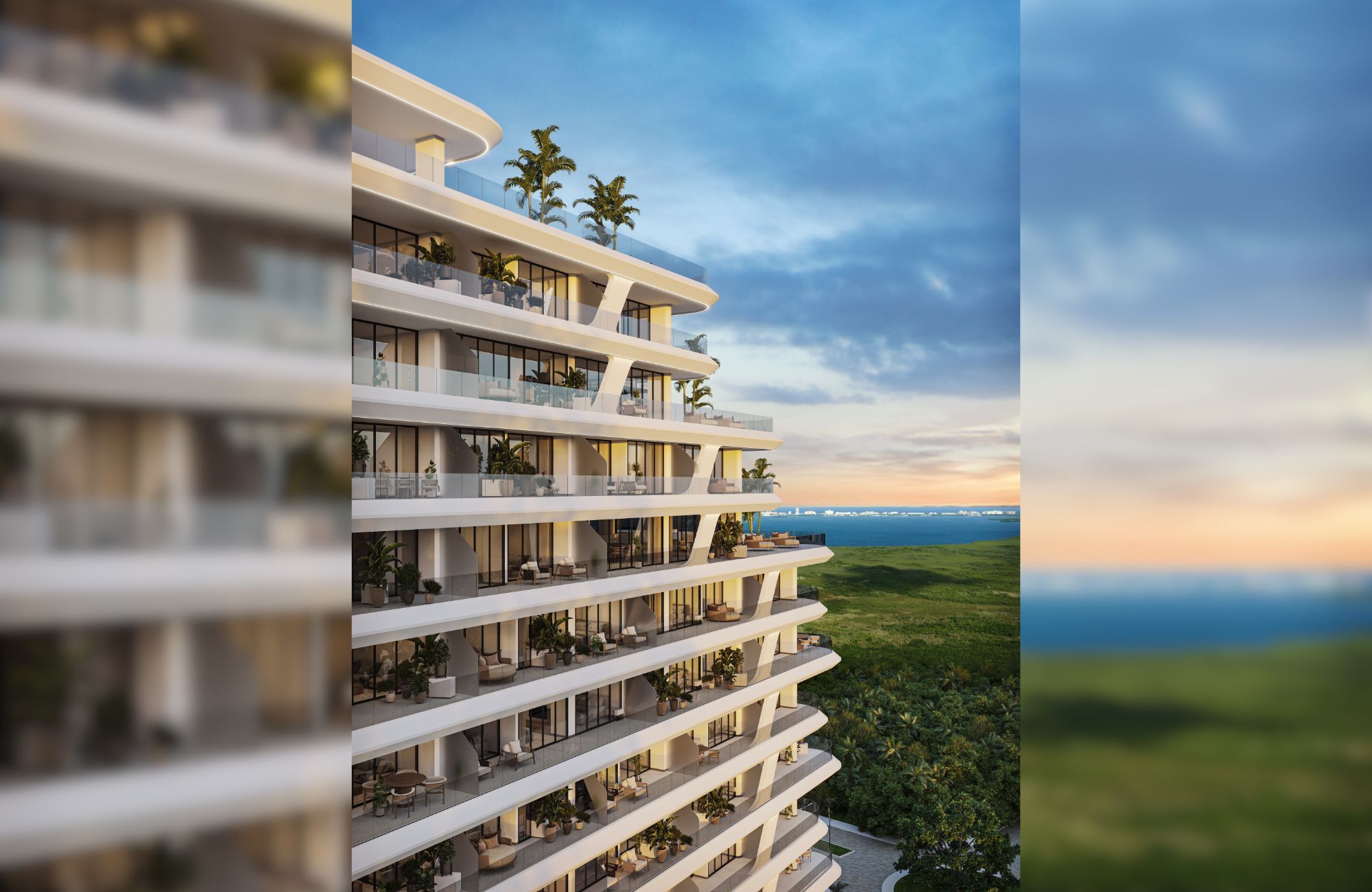 Luxury condo with beautiful views of the sea and the marina, with amenities: infinity pool, spa, gym, lounge area, meeting room, lobby