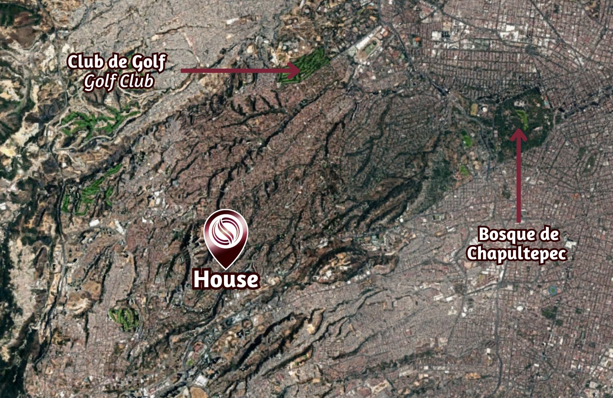 House with office and game room for sale, Bosque de las Lomas, Mexico City