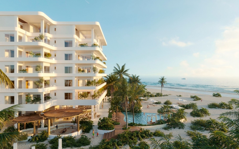 Oceanfront condo with terrace for sale &ndash; San Benito, Yucat&aacute;n