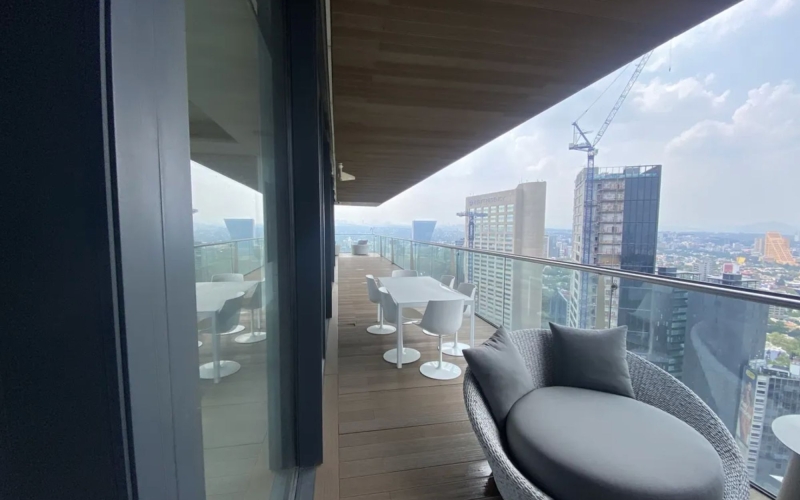 Penthouse de lujo en venta con terrazas y vista a Chapultepec, Polanco, CDMX