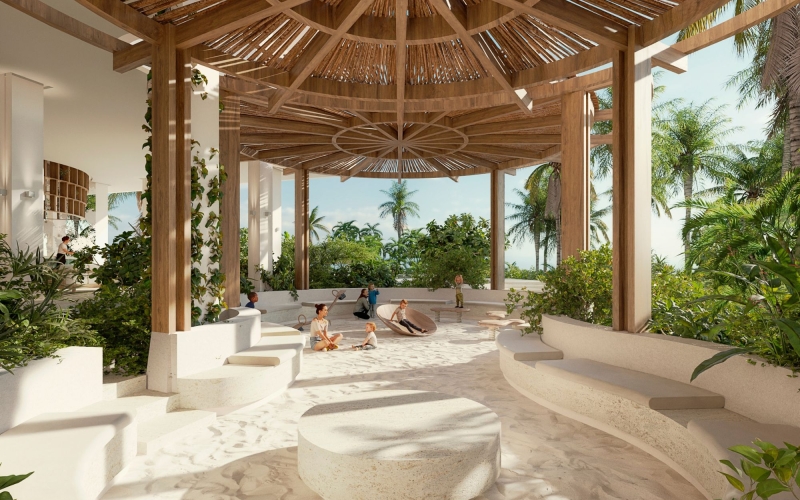 Oceanfront condo with private terrace for sale &ndash; San Benito, Yucat&aacute;n