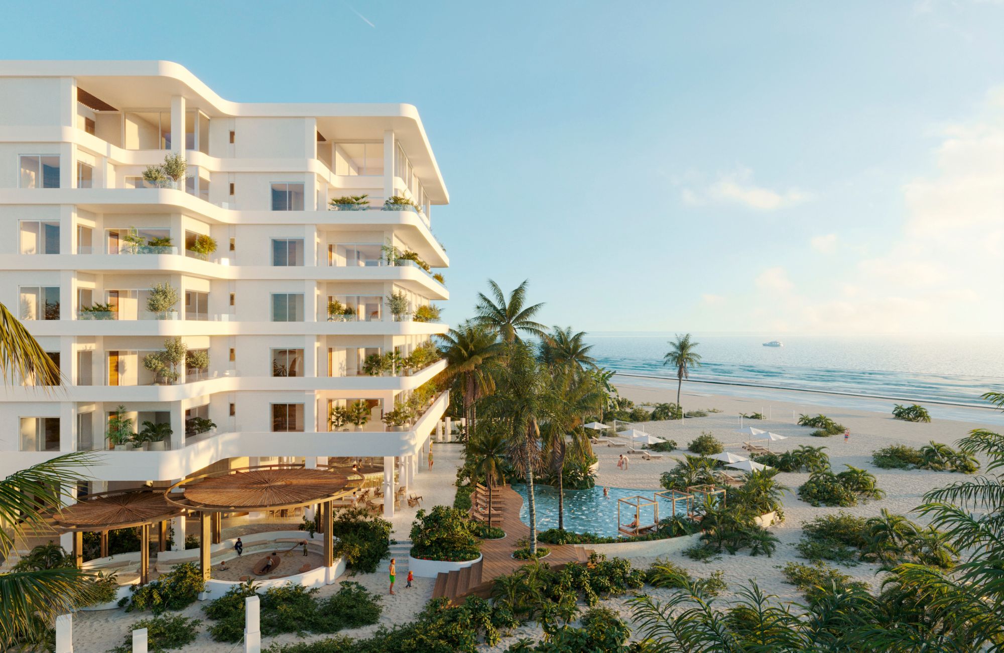 Condominium with pool, beach bar, for sale, San Benito, Yucat&aacute;n