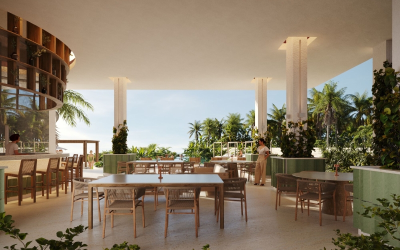 Oceanfront residence with private terrace for sale &ndash; San Benito, Yucat&aacute;n