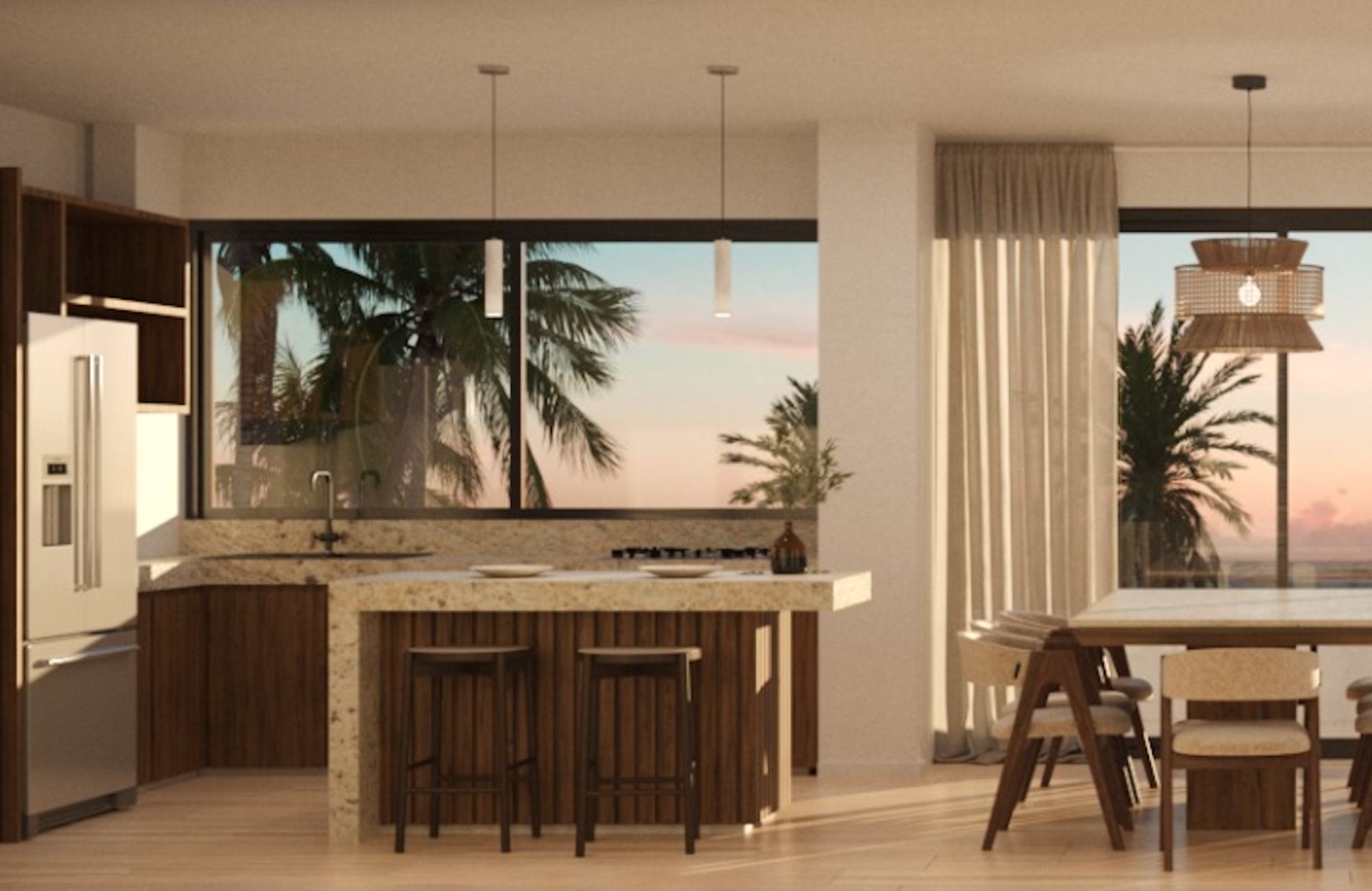 Apartment with ocean view pool and more amenities for sale San Crisanto Yucatan.