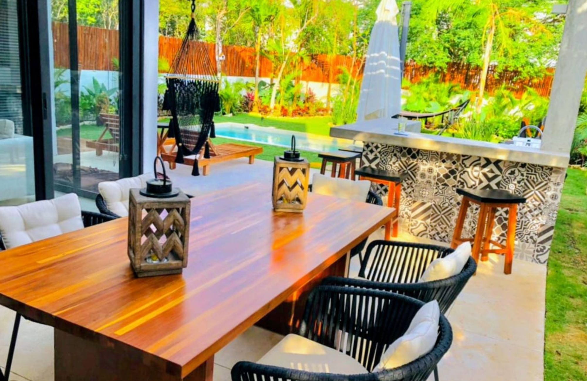 Villa with private pool and garden, more than 20 uniquely designed amenities, in Gated community Kaybe for sale Tulum.