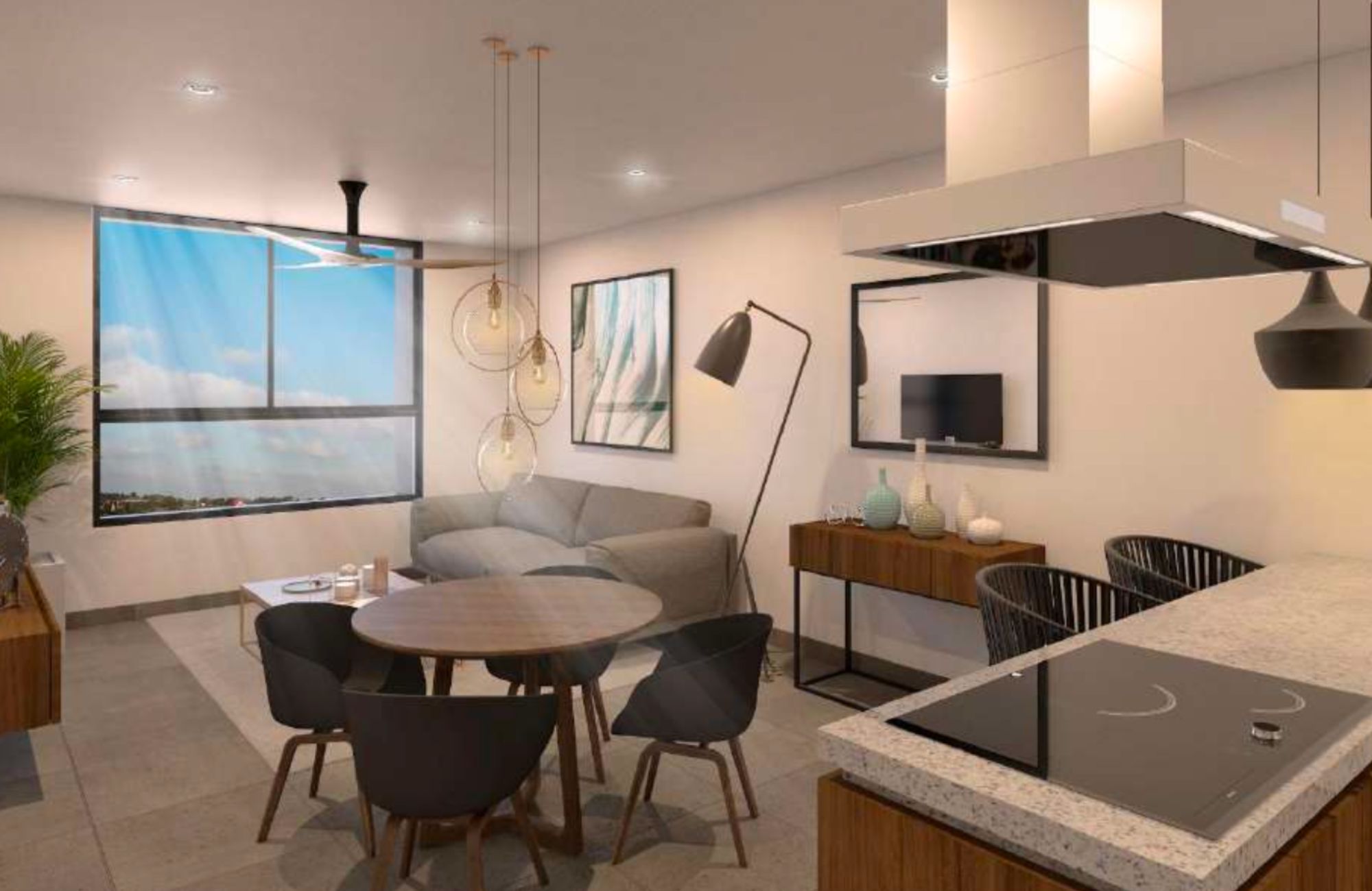 Apartment with Roof Bar and Pool for Sale in Santa Rita Cholul, M&eacute;rida