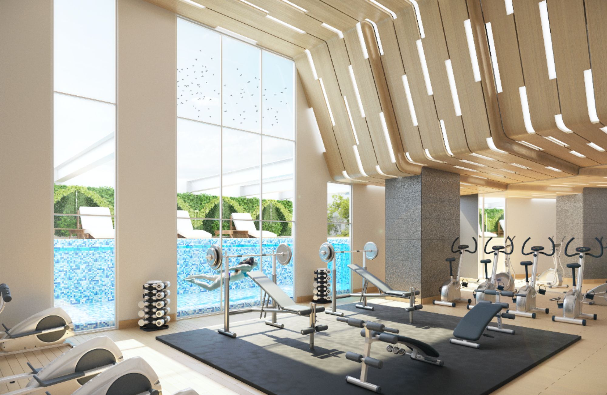 320 m2 apartment, green areas, clubhouse, cinema, spa, panoramic pool and more for sale in Interlomas