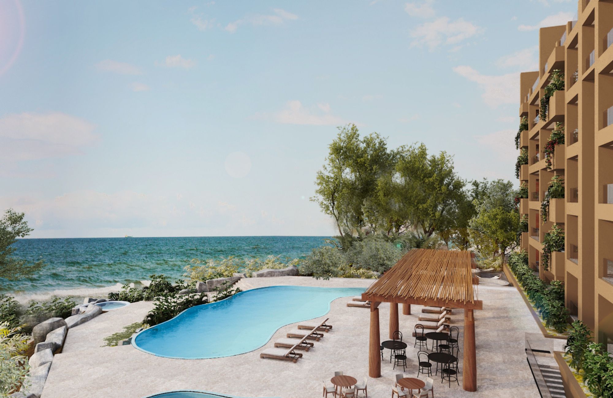 Condo with common Rooftop and Amenities for Sale, Playa Tejon, Huatulco