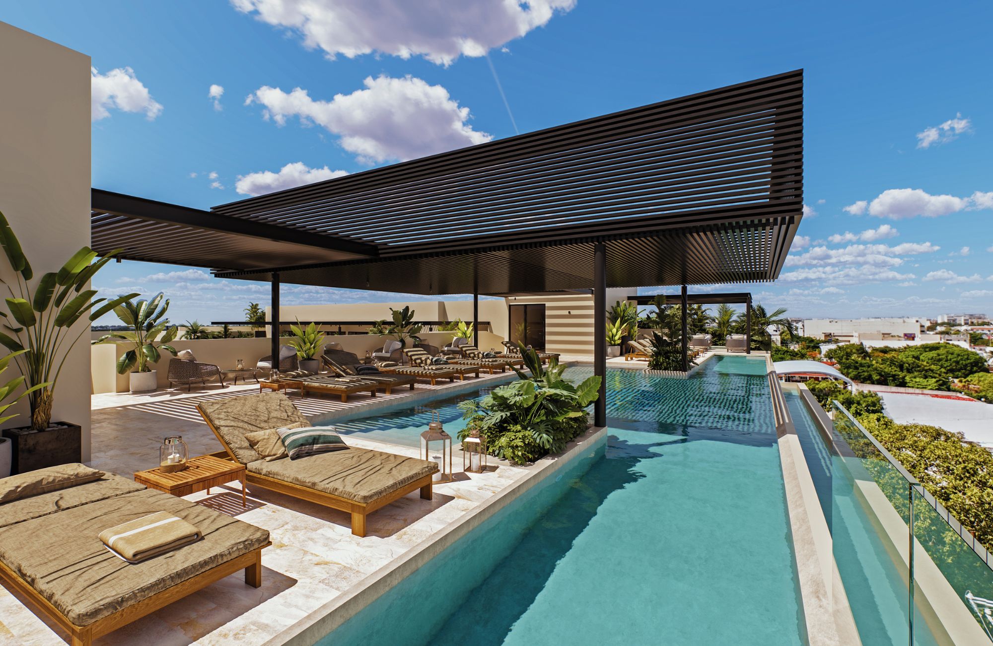 Apartment with Pool, Clubhouse, pre-sale, Centro Maya, Playa del Carmen.