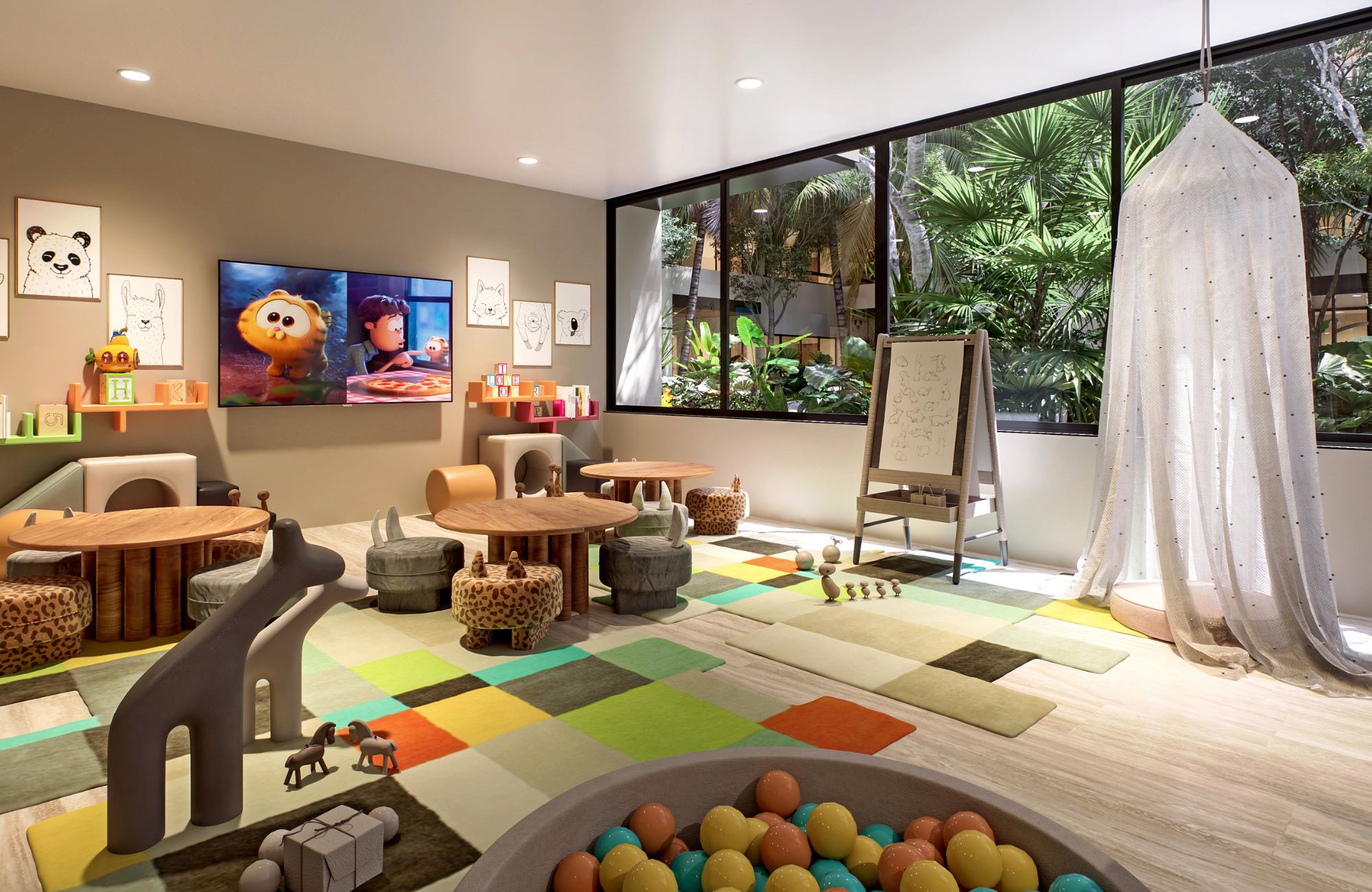 Studio with terrace, ocean view amenities, for sale Downtown Playa del Carmen