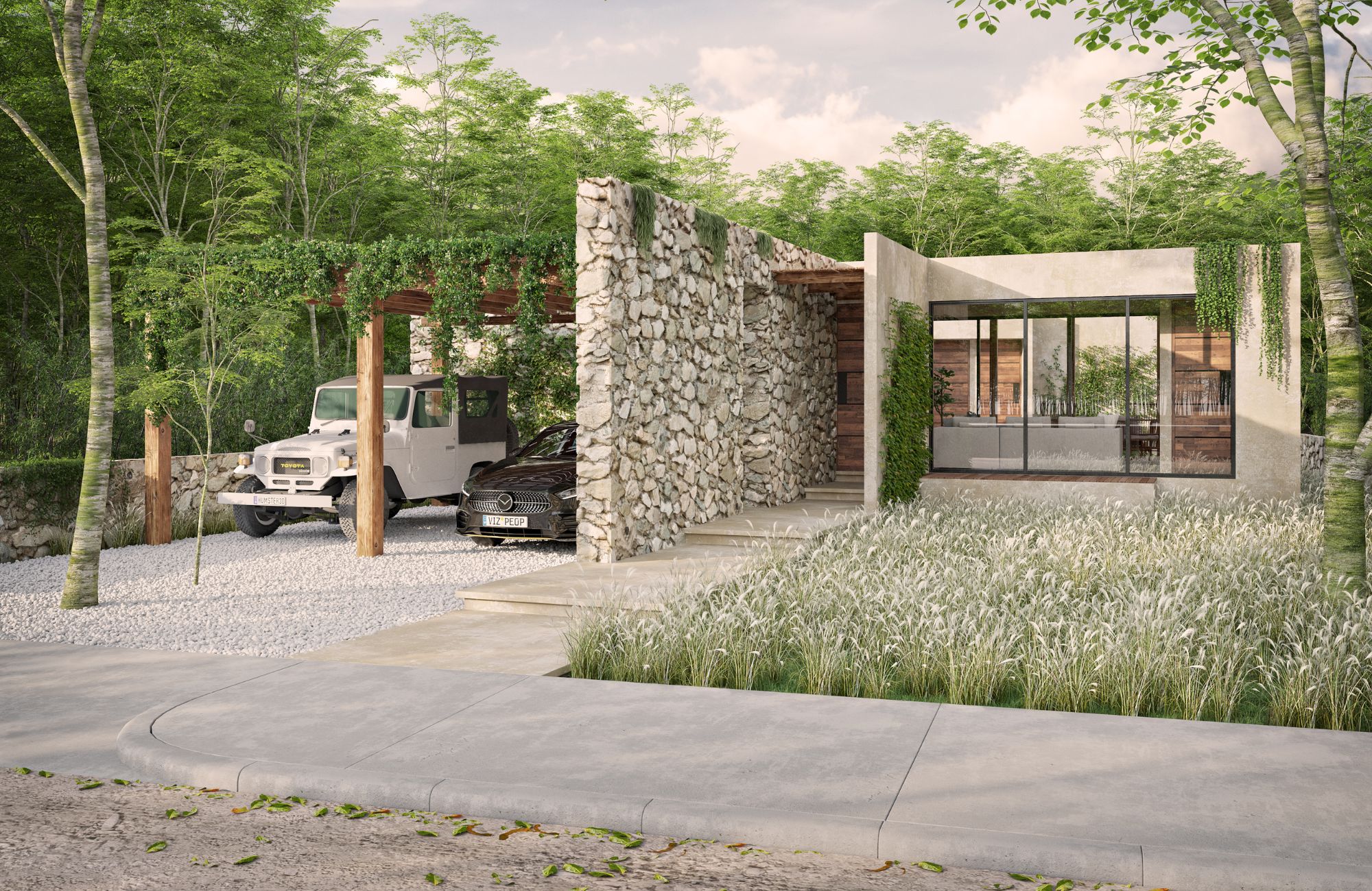 Furnished home with pool, cenote, and Clubhouse for sale, Allegranza Playa del Carmen