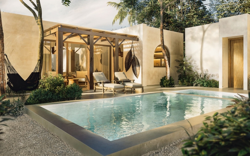 House for sale in a gated community with a wellness center, Xpu-ha, Quintana Roo