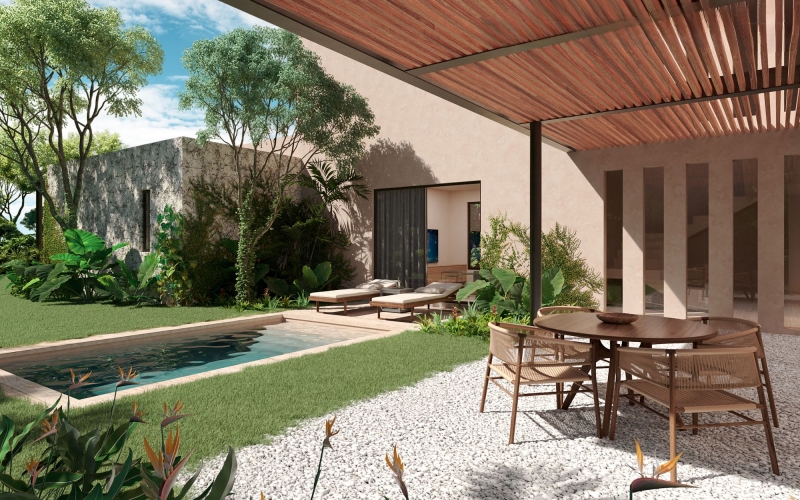 House for sale in a gated community with green areas, Xpu-ha, Quintana Roo