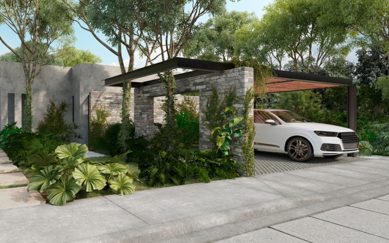 Casa con estudio en comunidad cerrada, en venta, Xpu-ha, Quintana Roo