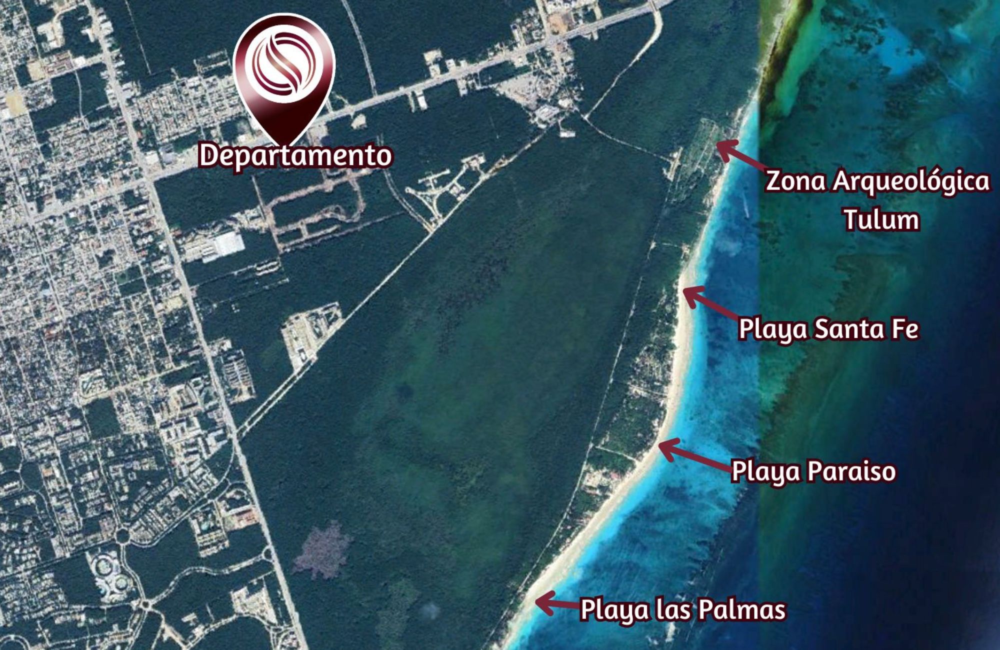 Swim up condo, direct access to the pool from your terrace, gym, restaurant, outdoor yoga area, bicycles, 5 minutes from the beach