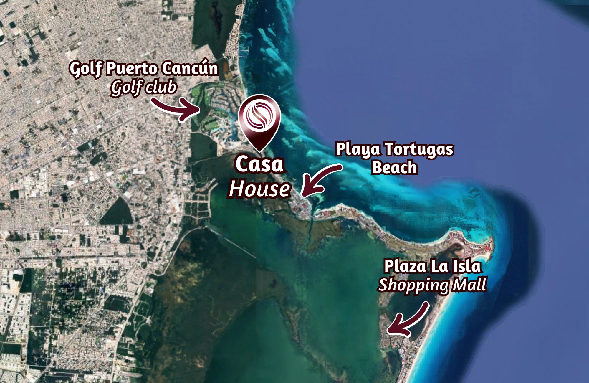 House with terrace and private pool, for sale, Puerto Canc&uacute;n, Canc&uacute;n