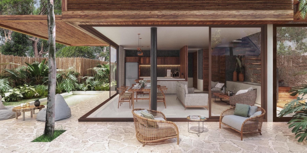 Condominium with beach club for sale, food service, spa, dock, Tankah, Tulum