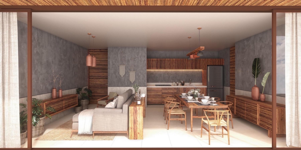 Condominium with beach club for sale, food service, spa, dock, Tankah, Tulum
