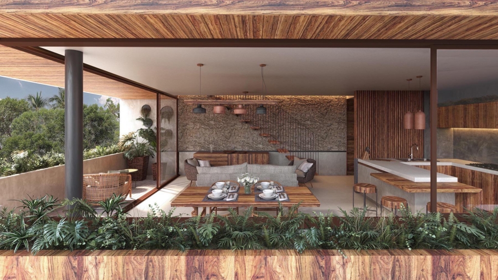 Condominium with beach club for sale, food service, spa, dock, Tankah, Tulum