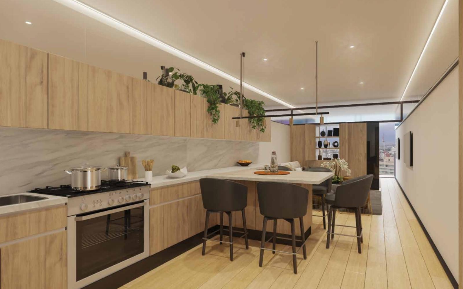 2 bedroom apartment + family room, 30 amenities, 13,000 m2 of green areas, designed by renown architect firm,Fuentes del Pedregal, for sale