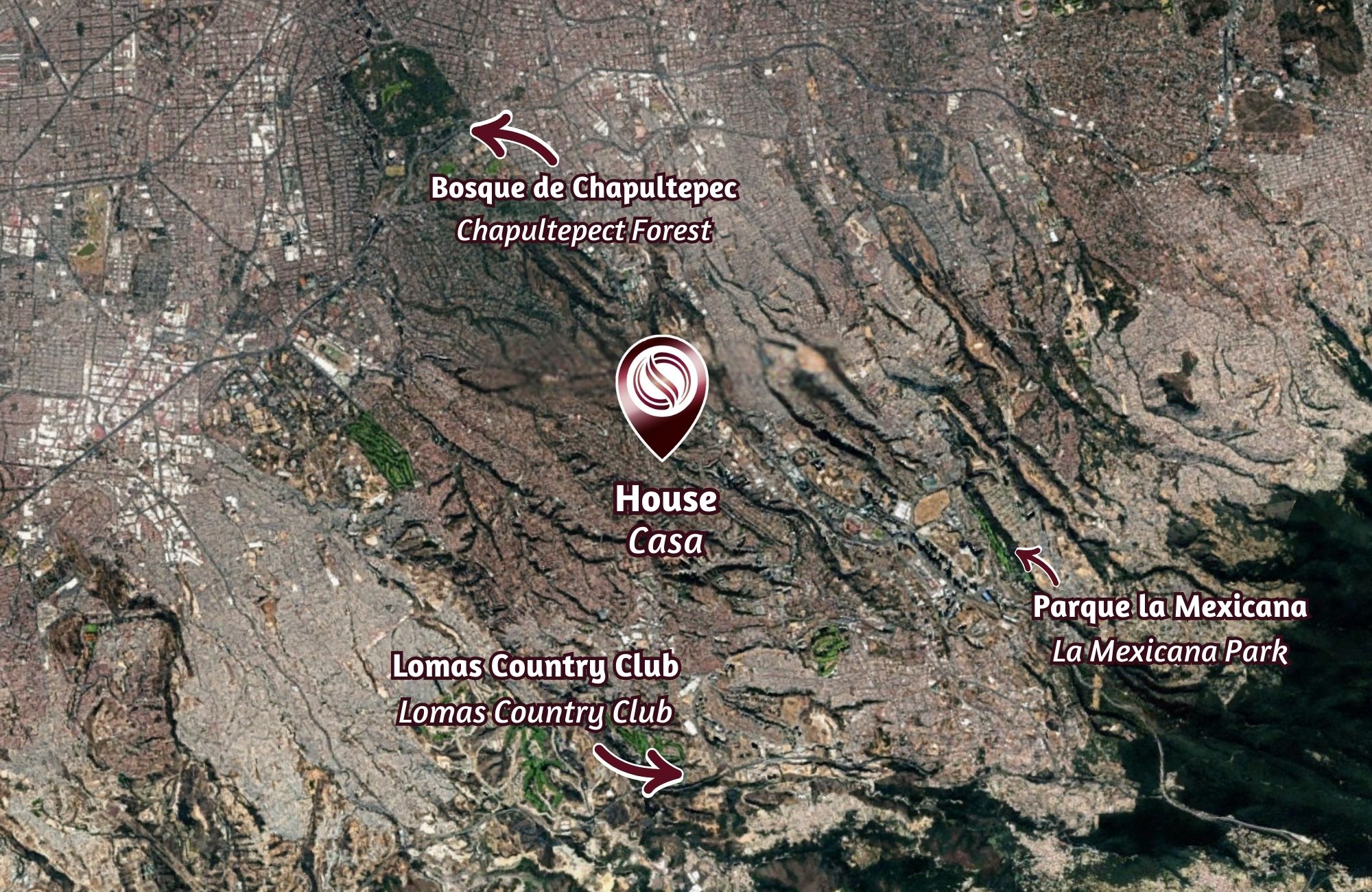 Residence with garden, jacuzzi, playground, library, utility room, parking for 5 cars, in Bosques de las Lomas for sale