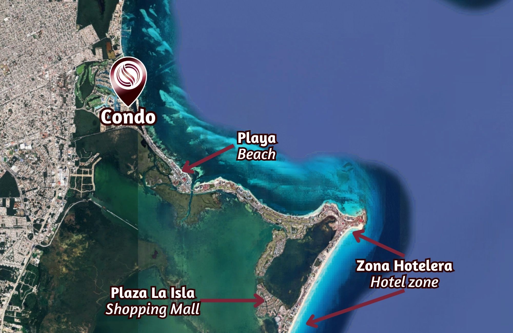 Condo with pool, terrace, and golf simulator for sale, Puerto Cancun, Cancun.