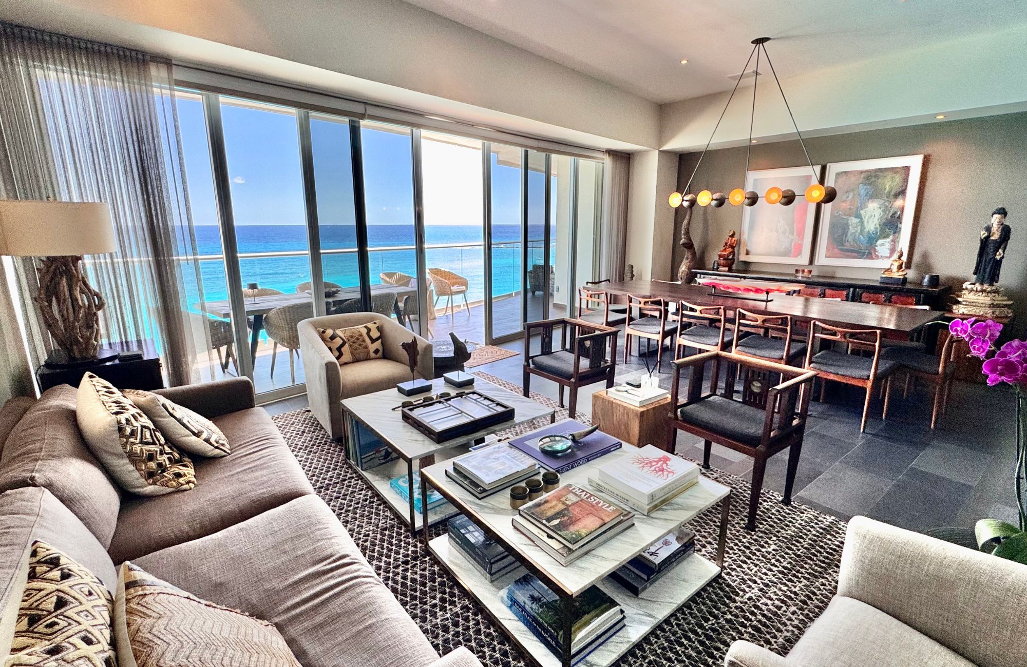 Oceanfront 4 bedroom condo for sale in Emerald Cancun