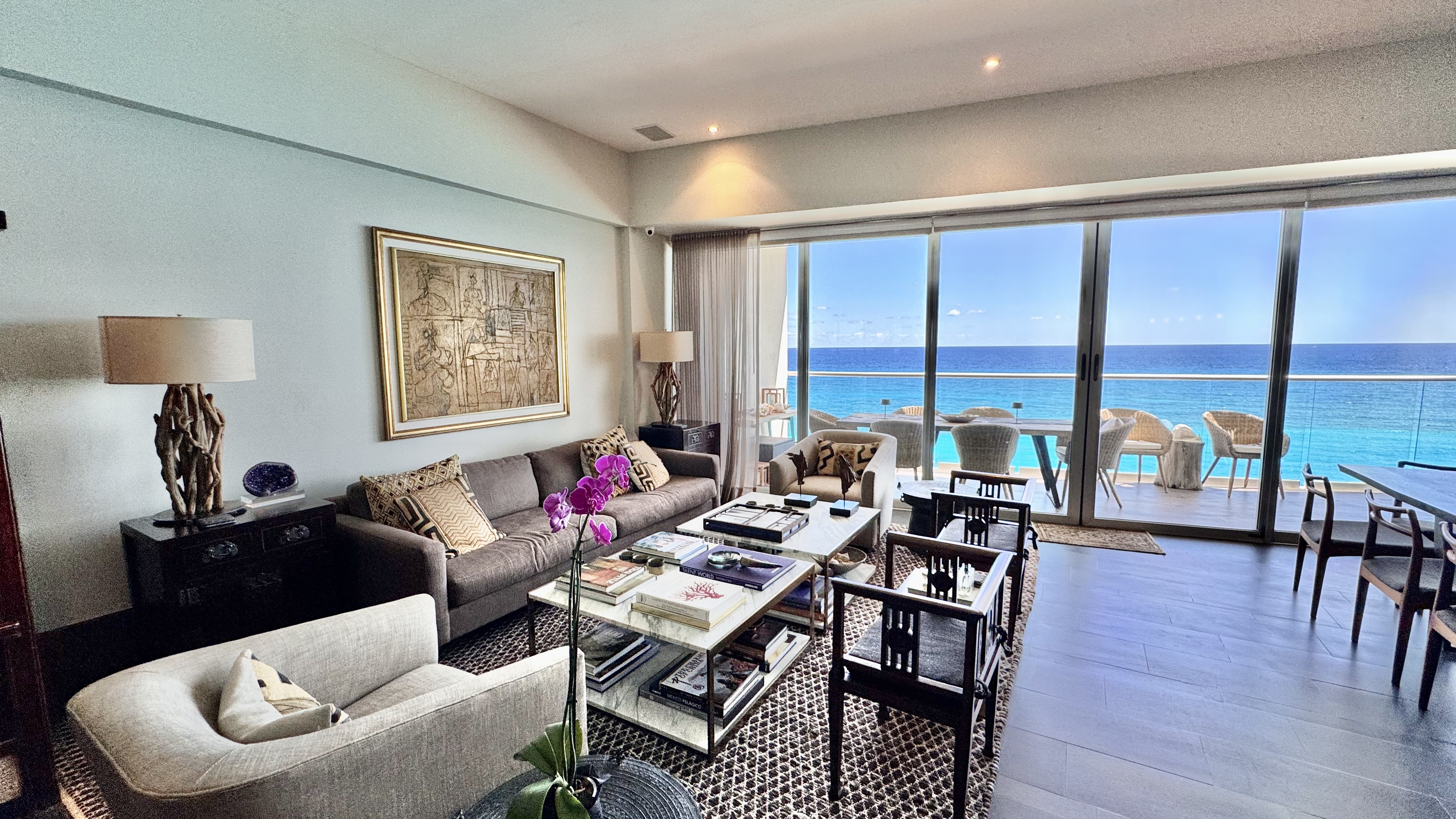 Oceanfront 4 bedroom condo for sale in Emerald Cancun