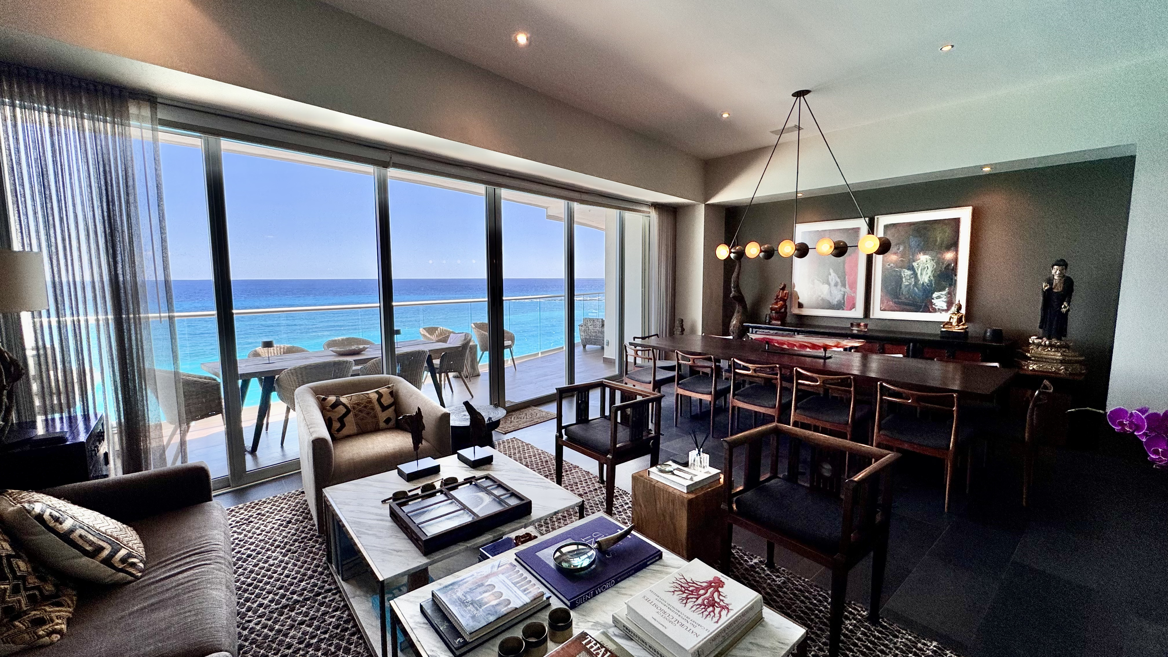 Oceanfront 4 bedroom condo for sale in Emerald Cancun