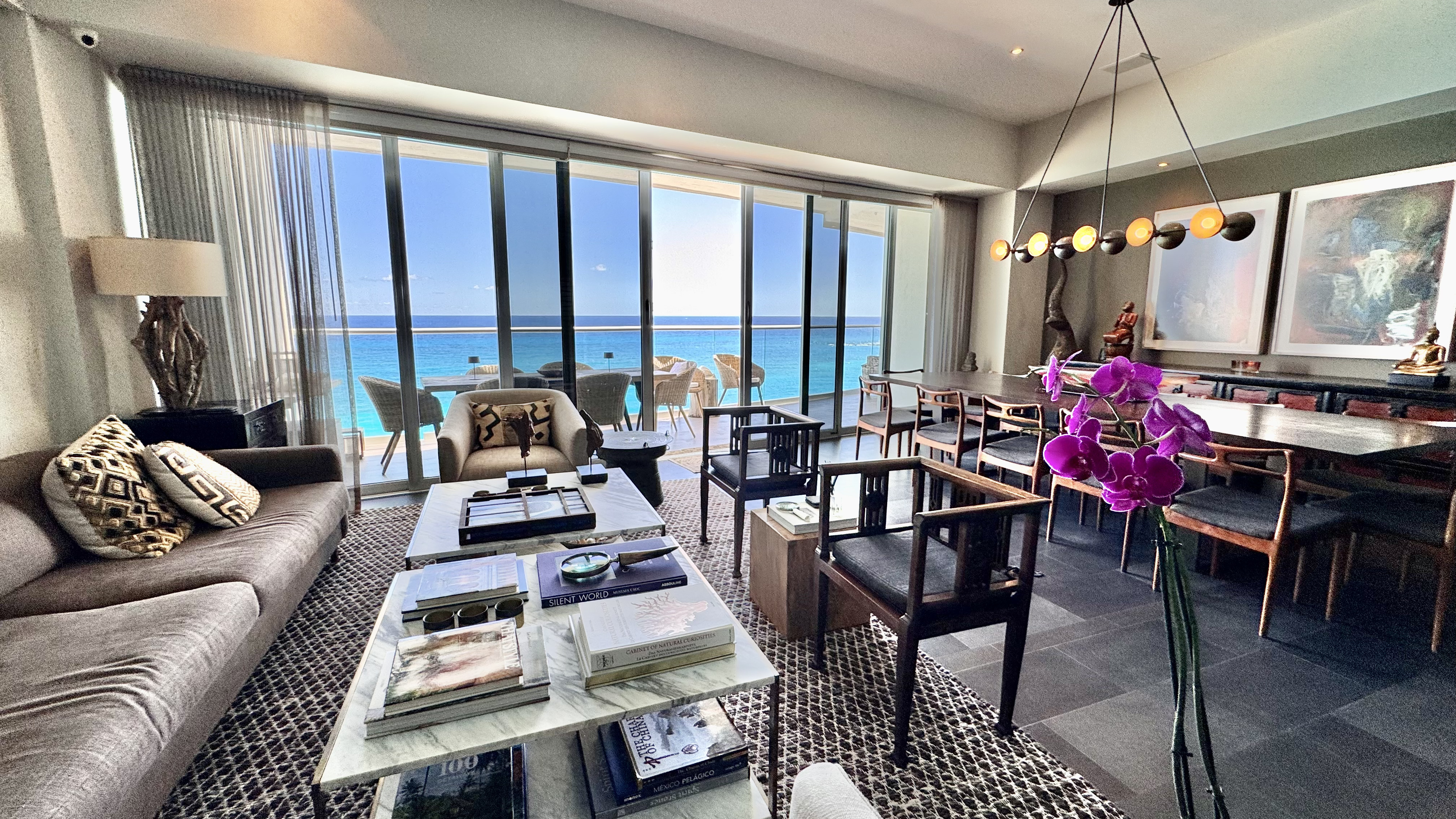 Oceanfront 4 bedroom condo for sale in Emerald Cancun