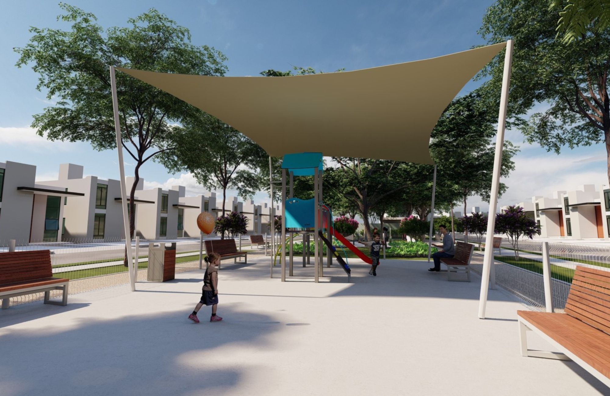 House with pool, solar panel, clubhouse with amenities, for sale Cholul Merida