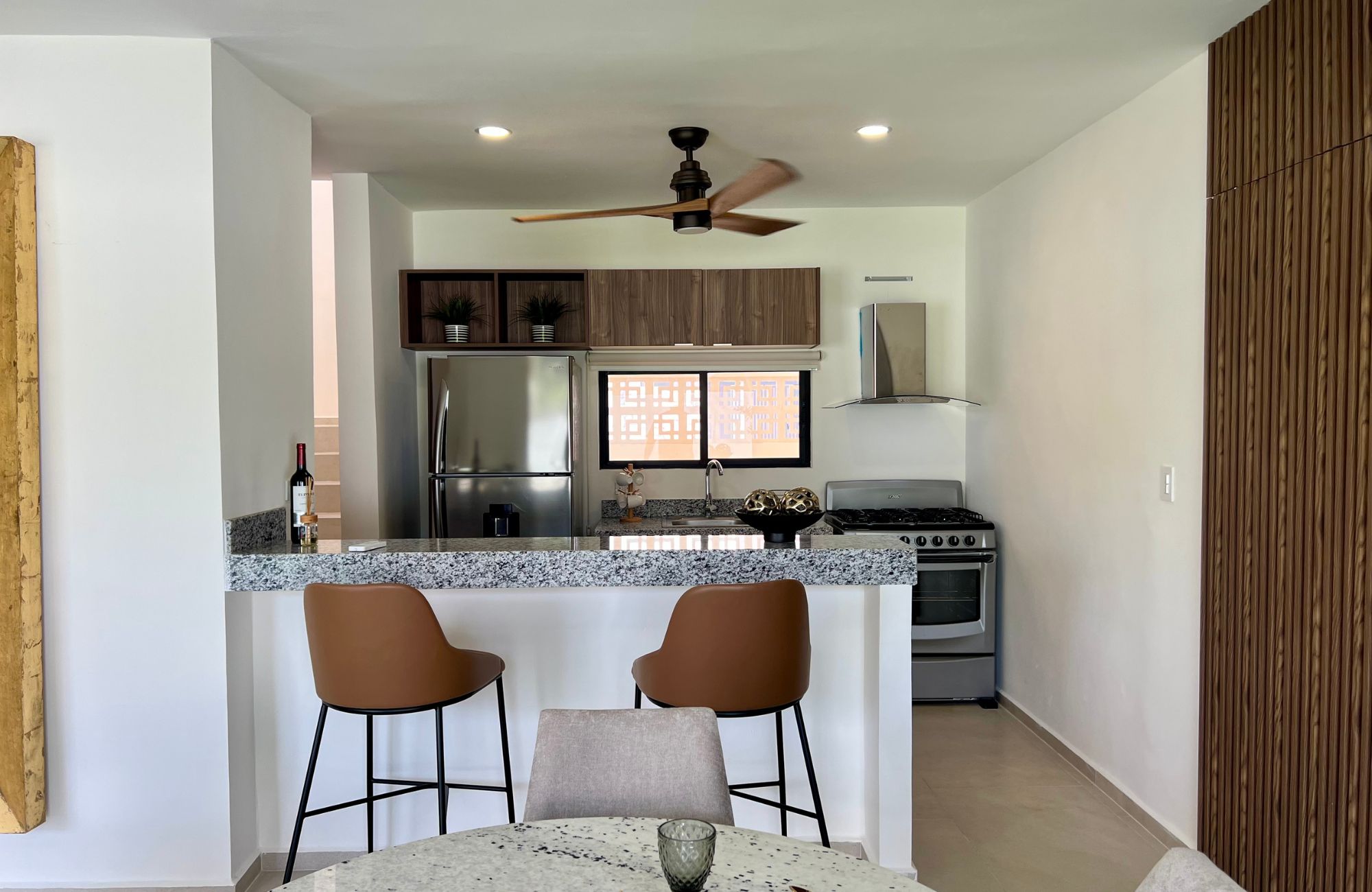 House with pool, solar panel, clubhouse with amenities, for sale Cholul Merida