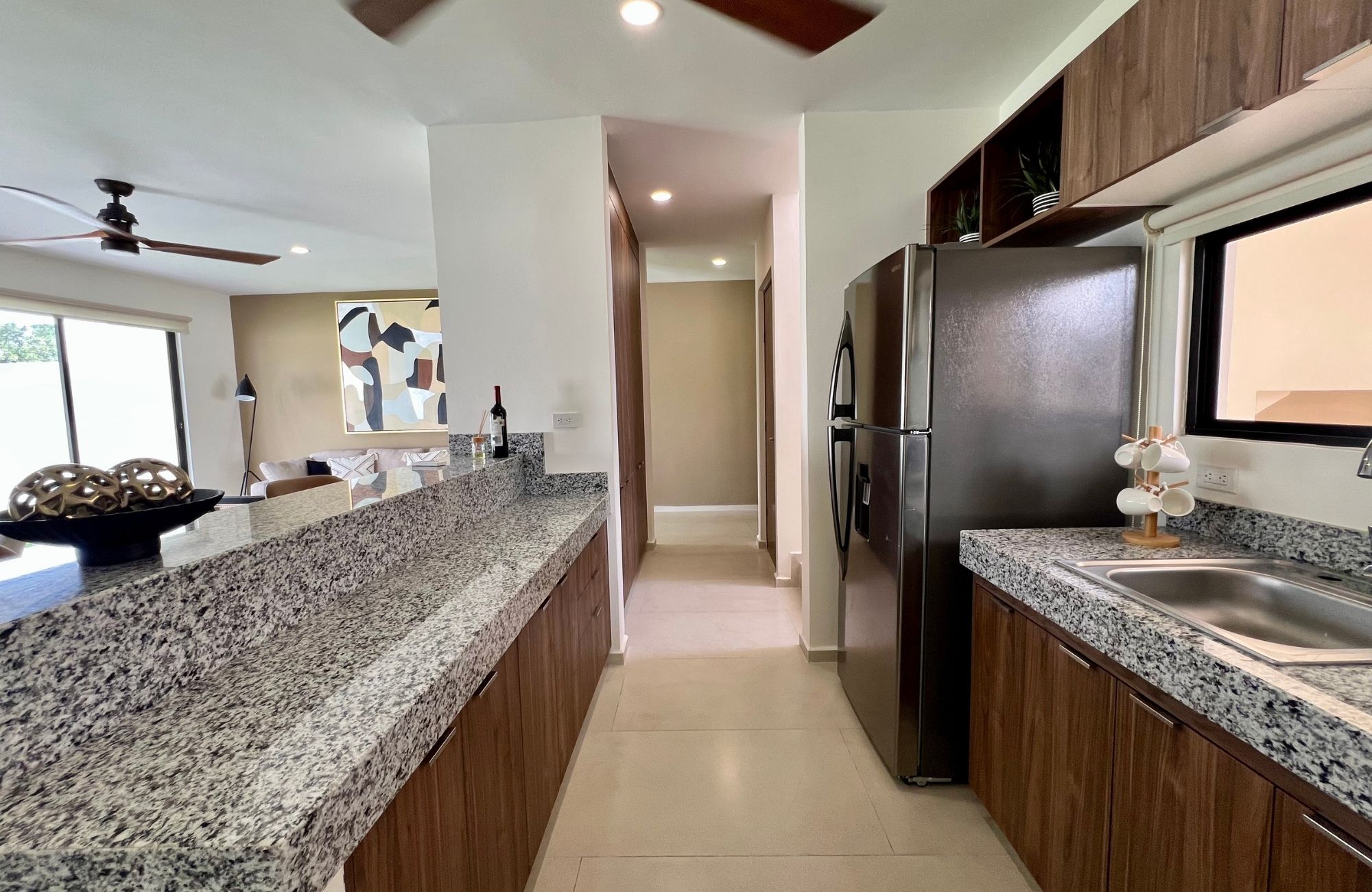 House with pool, solar panel, clubhouse with amenities, for sale Cholul Merida