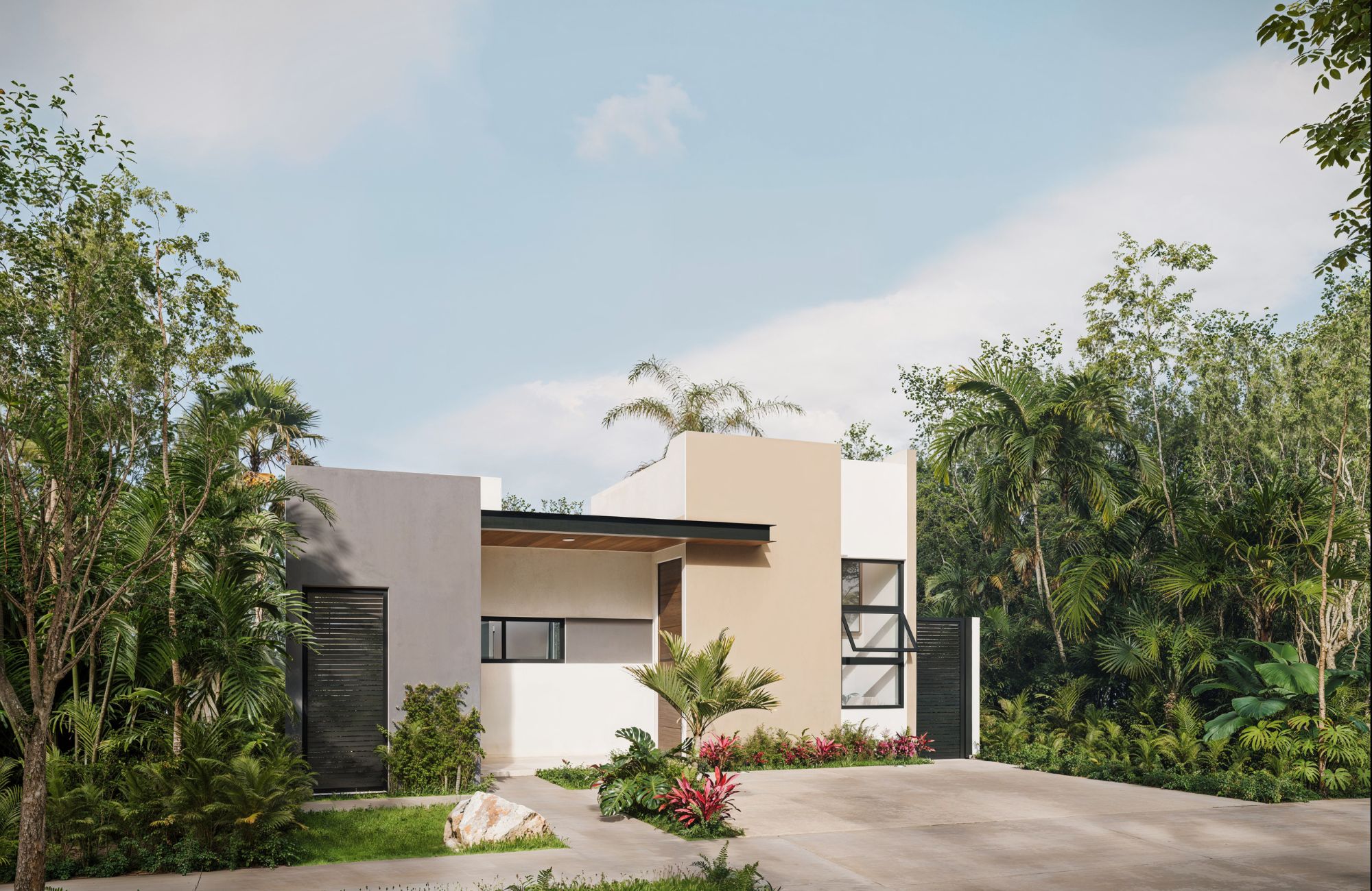 House with garden, private pool and clubhouse, Aldea Zama, Zona Norte for sale, Merida.