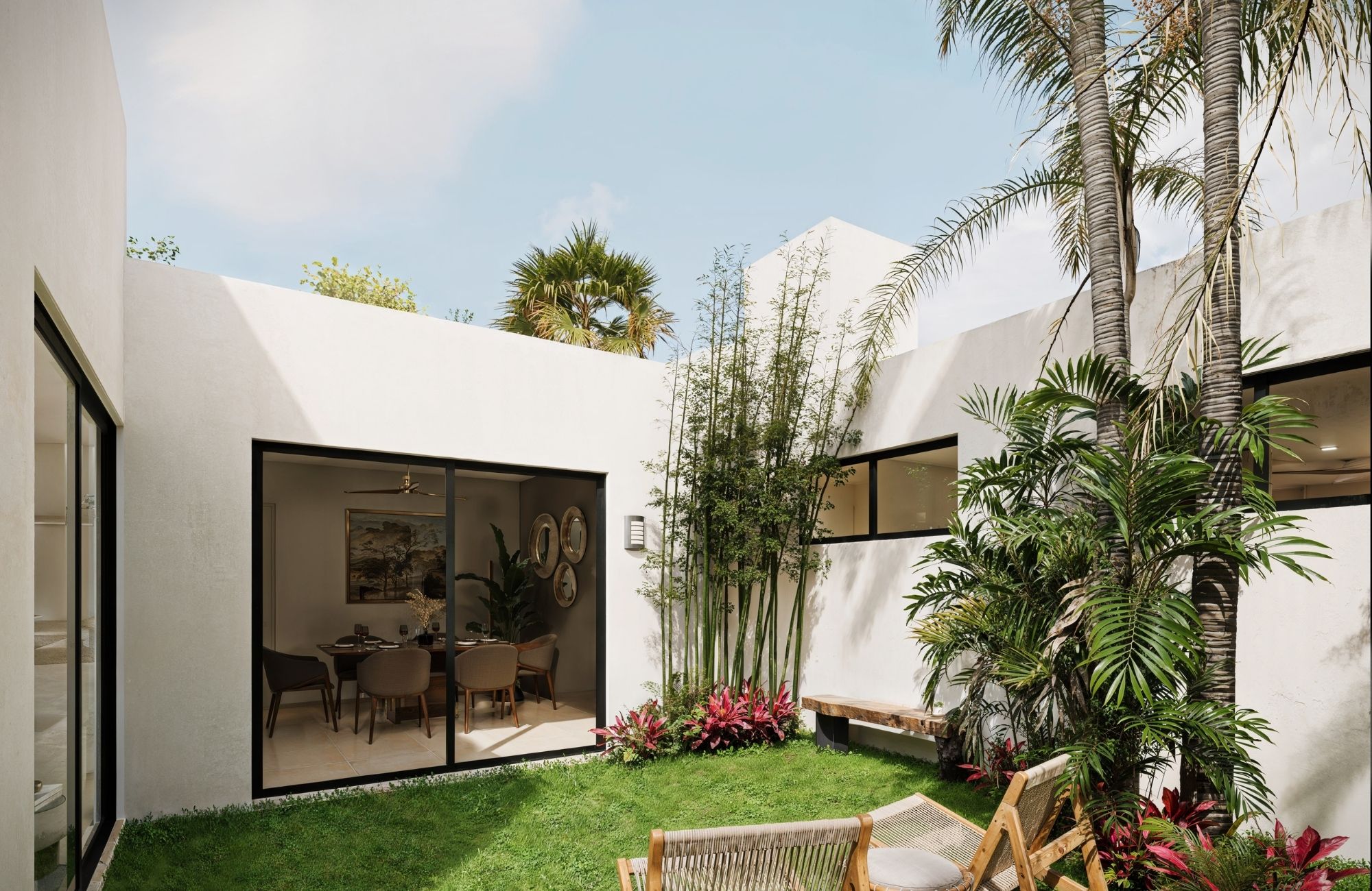 House with garden, private pool and clubhouse, Aldea Zama, Zona Norte for sale, Merida.