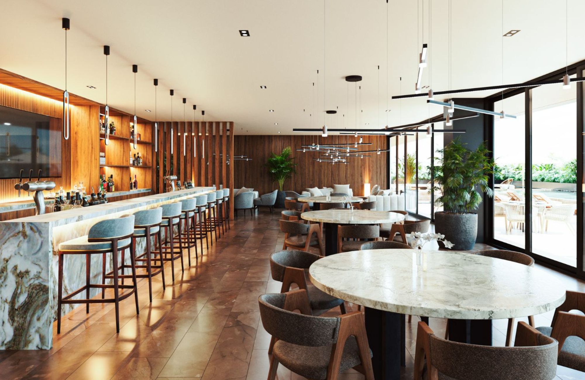 Apartment with Den and private pool for sale, Temozon Norte, Merida