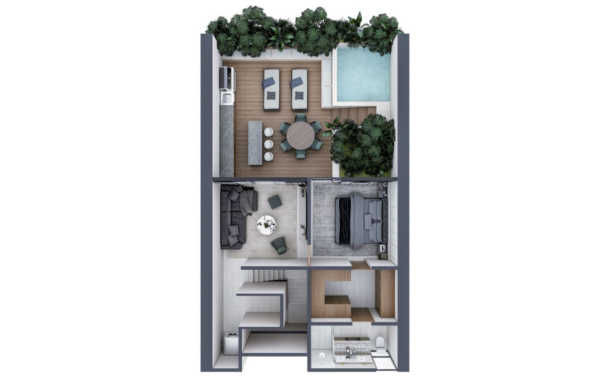 Penthouse with pool and rooftop, for sale, M&eacute;xico Norte, M&eacute;rida