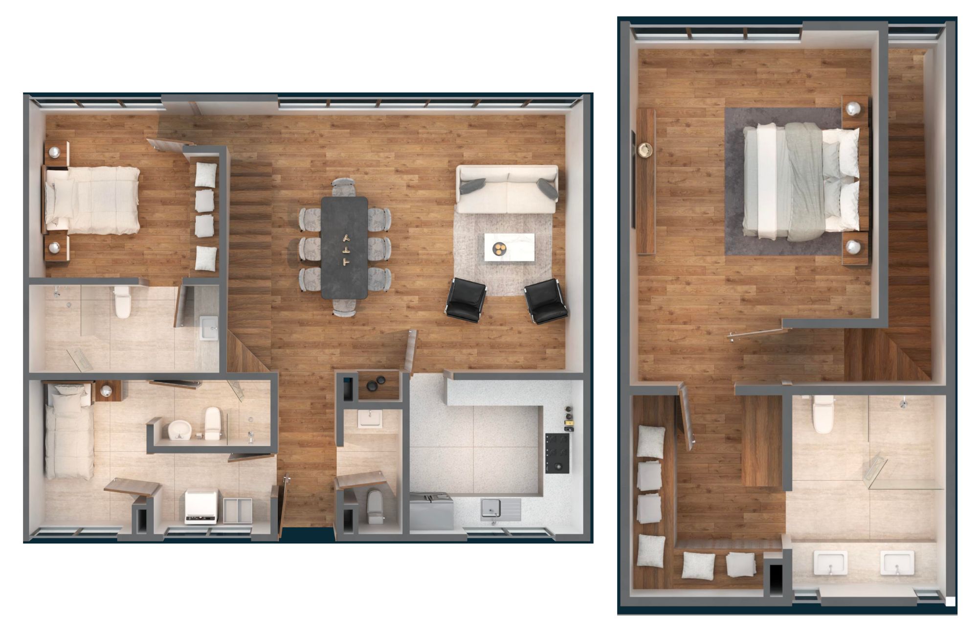 Condominium with 5 parking spaces, 11 m2 terrace, swimming lane, gym, playground, green areas, pre-construction, for sale in Santa Fe, Mexic