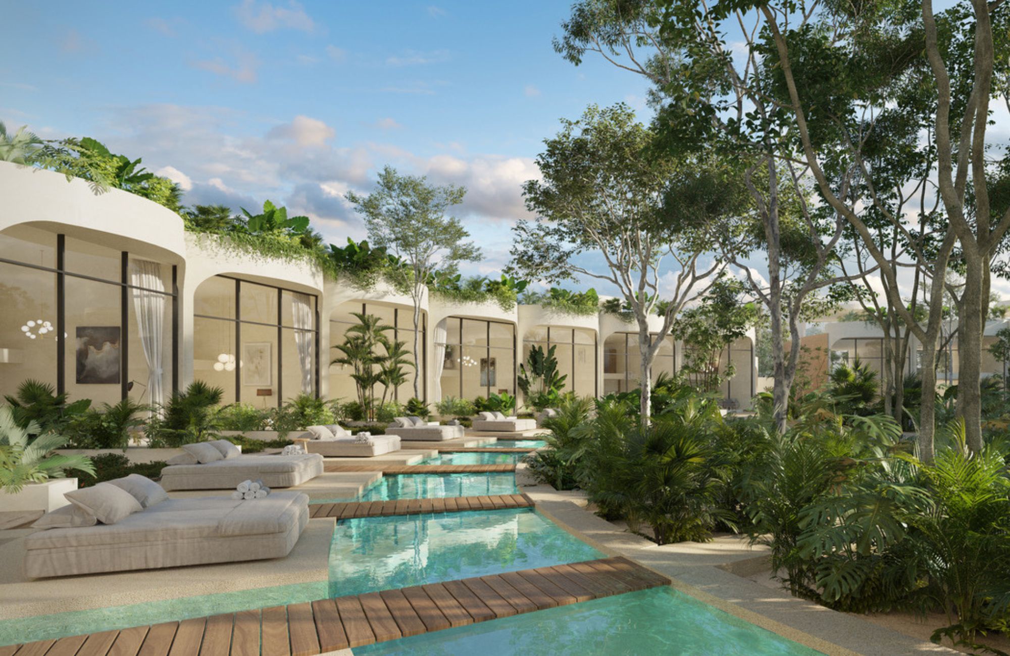 Villa with private pool, in gated community with clubhouse, sensory park, spa, paddle, gym, and more in pre-construction, for sale Tulum