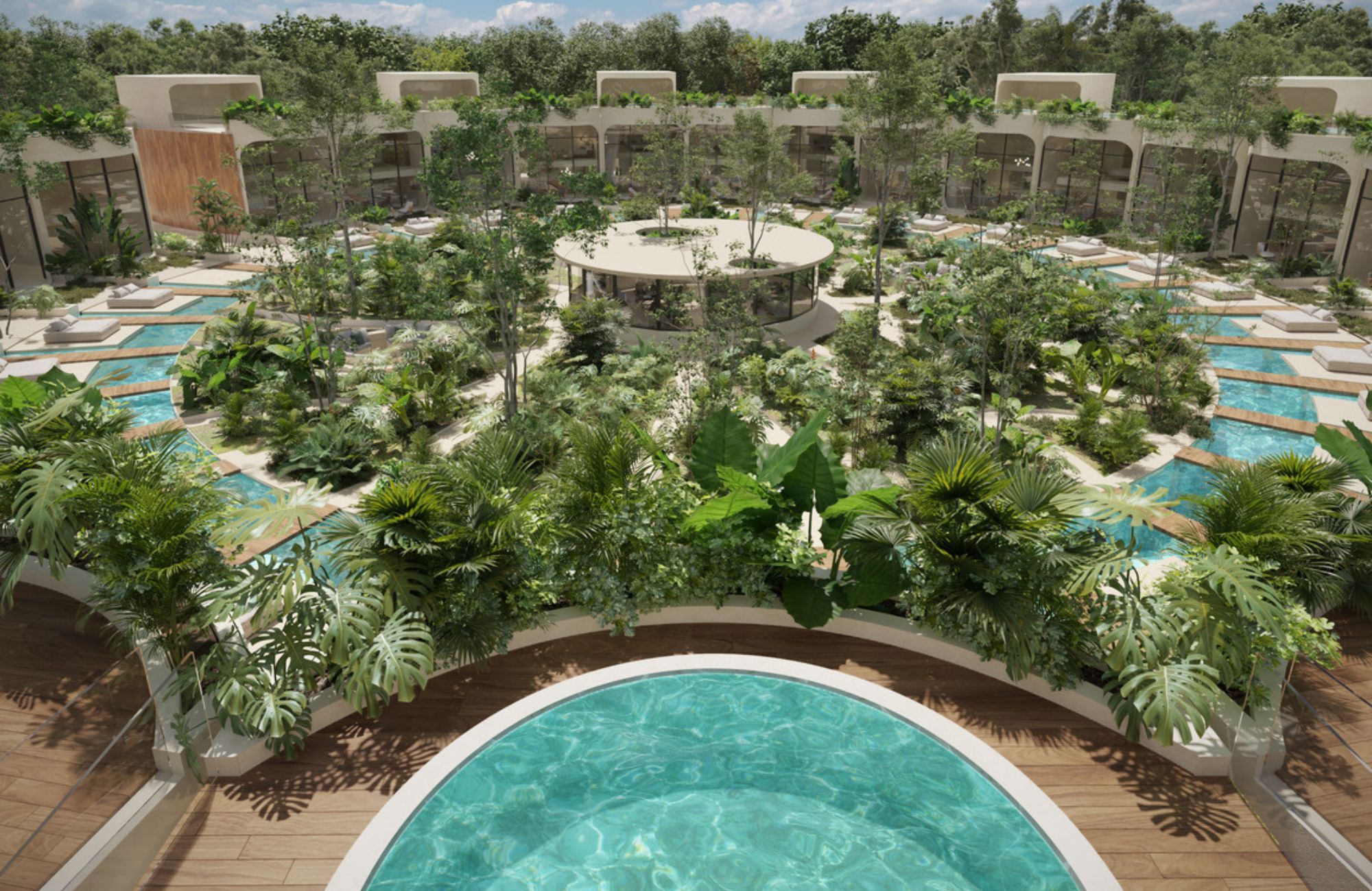 Villa with private pool, in gated community with clubhouse, sensory park, spa, paddle, gym, and more in pre-construction, for sale Tulum