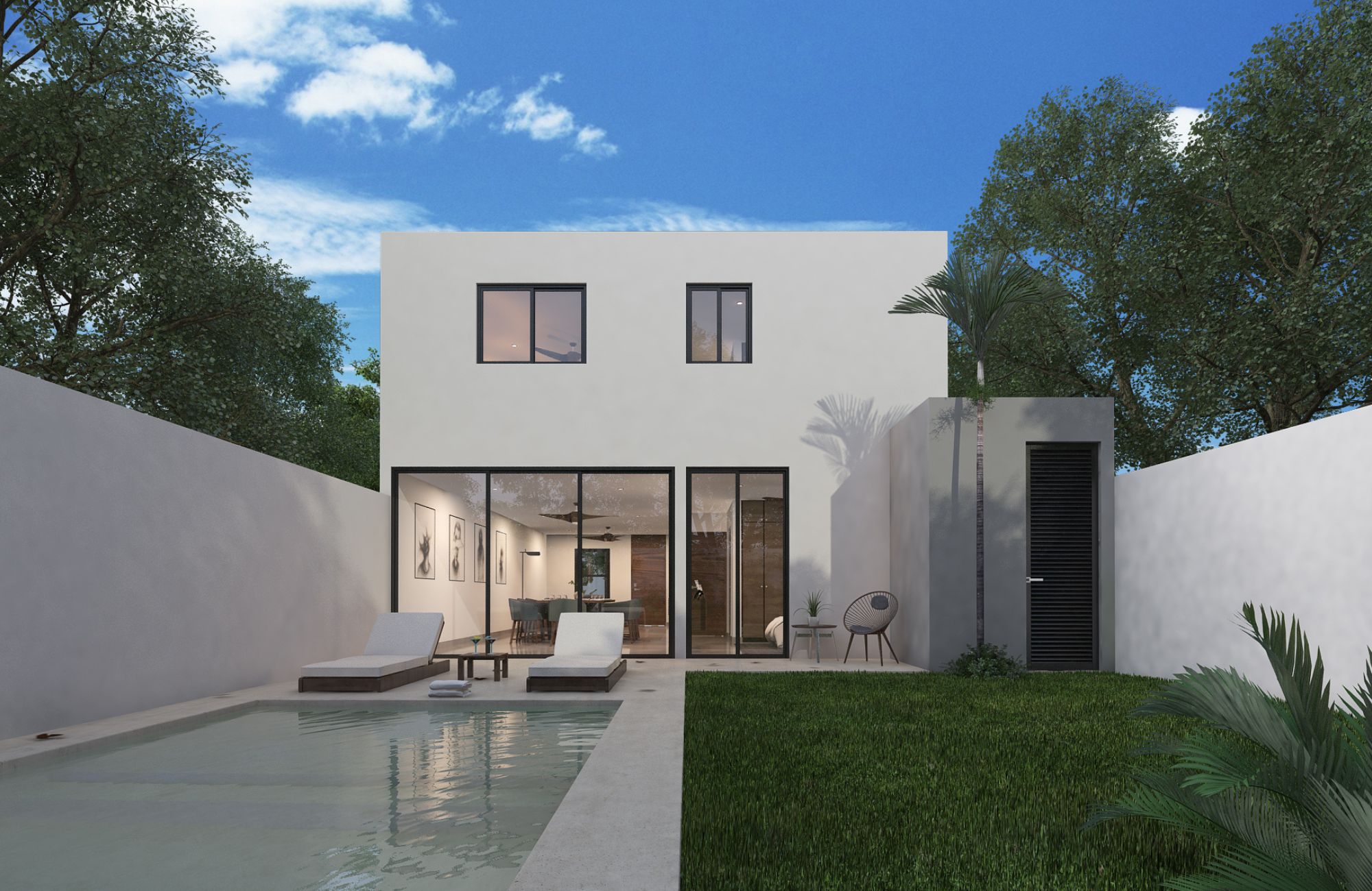 Furnished house with private pool and garden for sale, Cholul, M&eacute;rida