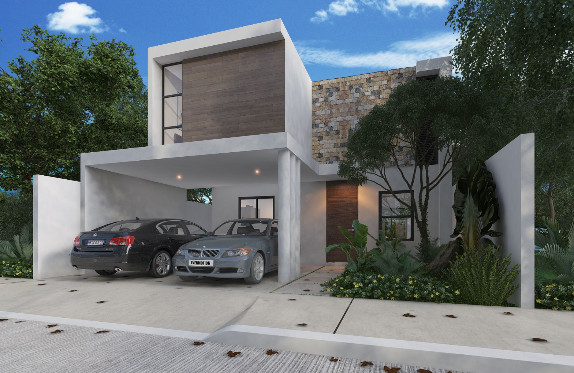 Two-Story House with Private Pool for Sale in Temoz&oacute;n Norte, M&eacute;rida